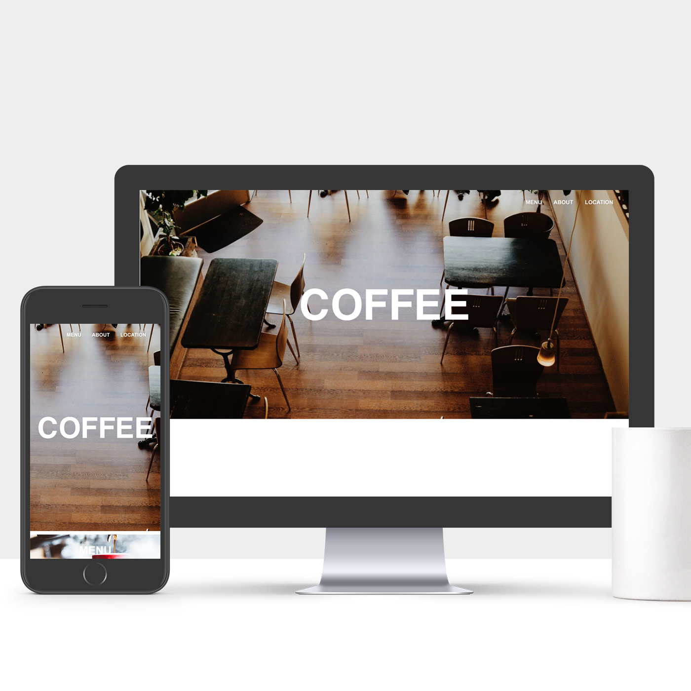 coffeeショップのサイトの画像